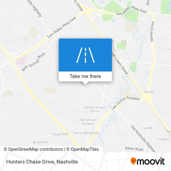 Hunters Chase Drive map