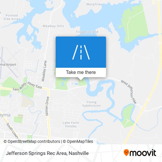 Jefferson Springs Rec Area map