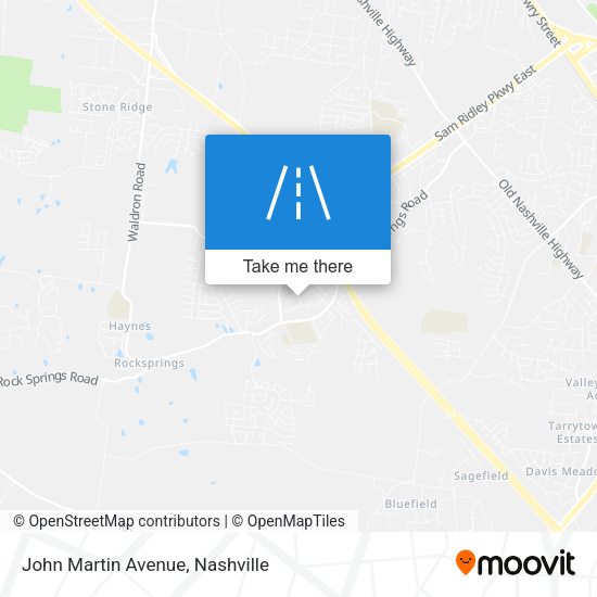 Mapa de John Martin Avenue