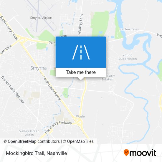 Mockingbird Trail map