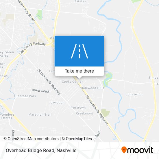 Mapa de Overhead Bridge Road