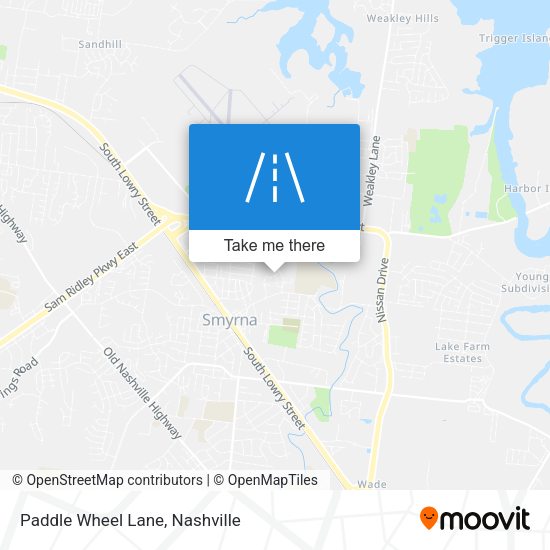 Paddle Wheel Lane map