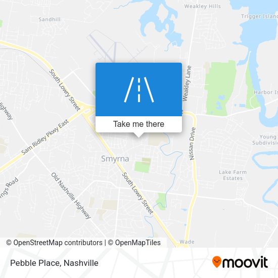 Mapa de Pebble Place