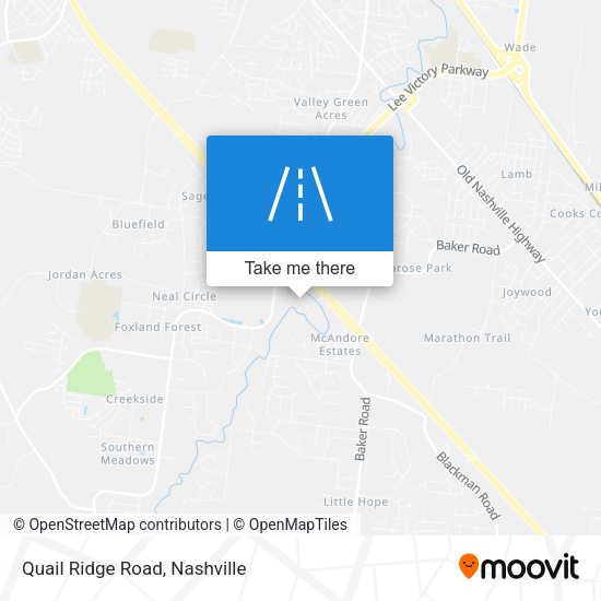 Mapa de Quail Ridge Road