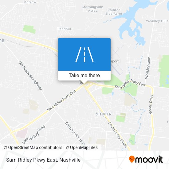 Sam Ridley Pkwy East map