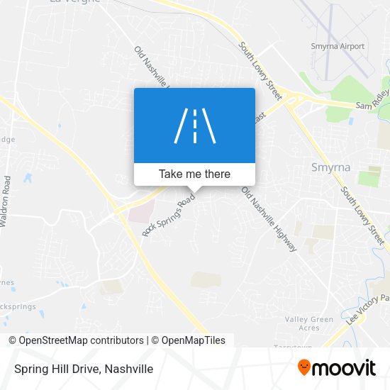 Spring Hill Drive map