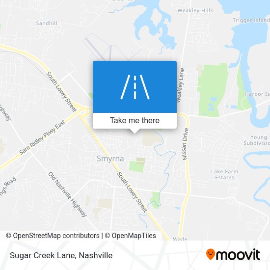 Sugar Creek Lane map