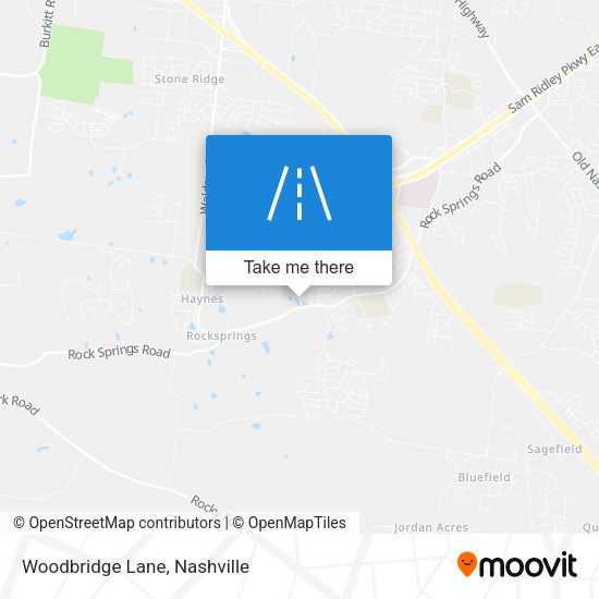 Mapa de Woodbridge Lane