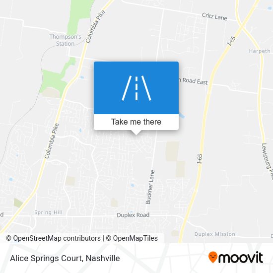 Mapa de Alice Springs Court