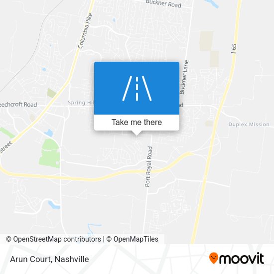 Mapa de Arun Court