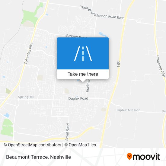 Beaumont Terrace map