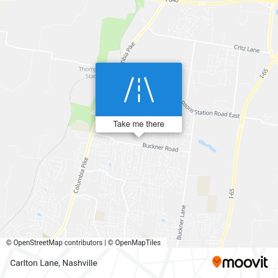 Mapa de Carlton Lane