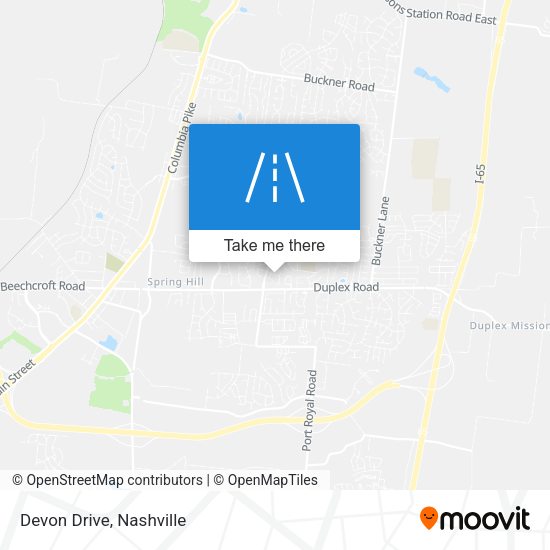 Mapa de Devon Drive