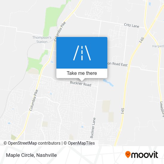 Mapa de Maple Circle
