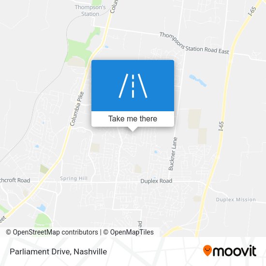 Mapa de Parliament Drive