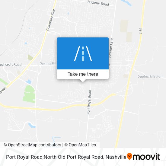 Port Royal Road;North Old Port Royal Road map