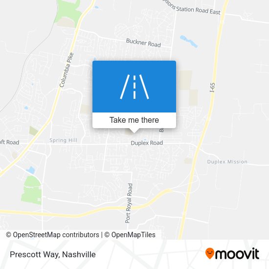 Prescott Way map