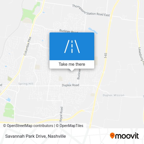 Mapa de Savannah Park Drive