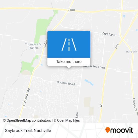 Saybrook Trail map