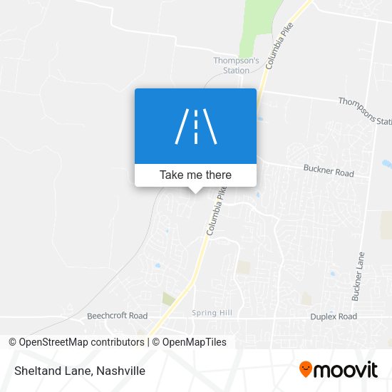 Mapa de Sheltand Lane