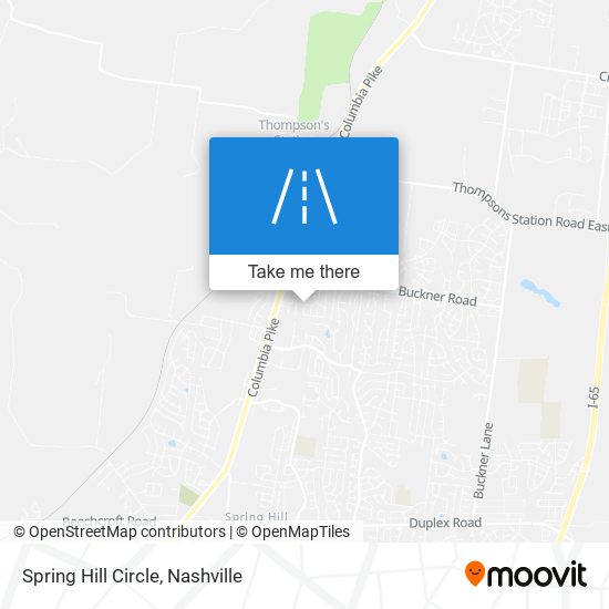 Spring Hill Circle map