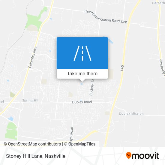 Stoney Hill Lane map