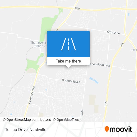 Tellico Drive map