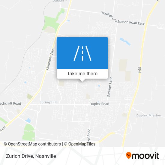 Mapa de Zurich Drive