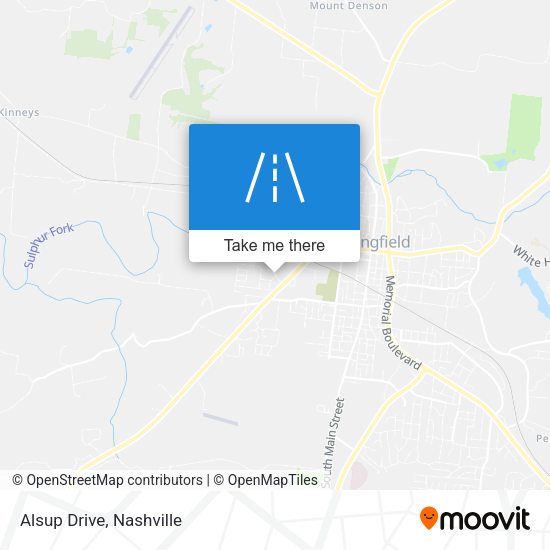 Mapa de Alsup Drive
