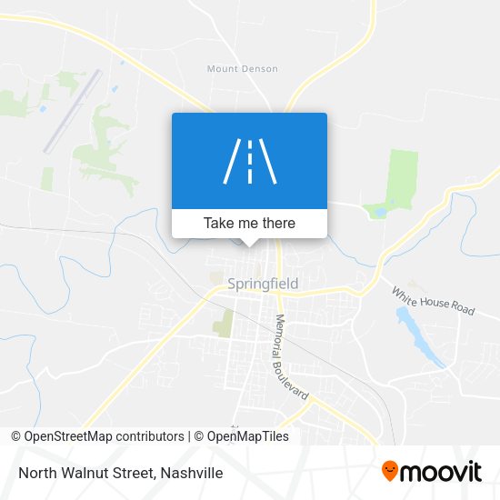 North Walnut Street map