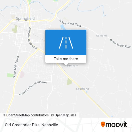 Old Greenbrier Pike map