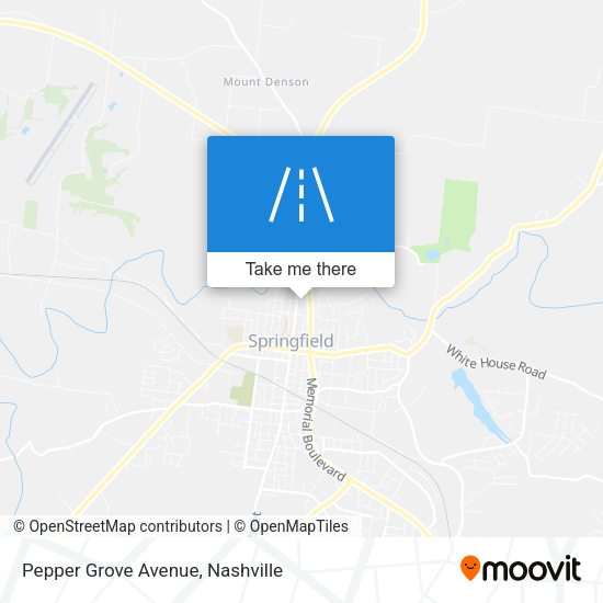 Pepper Grove Avenue map