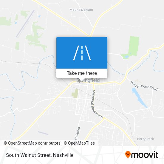 South Walnut Street map