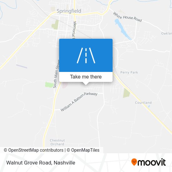 Walnut Grove Road map