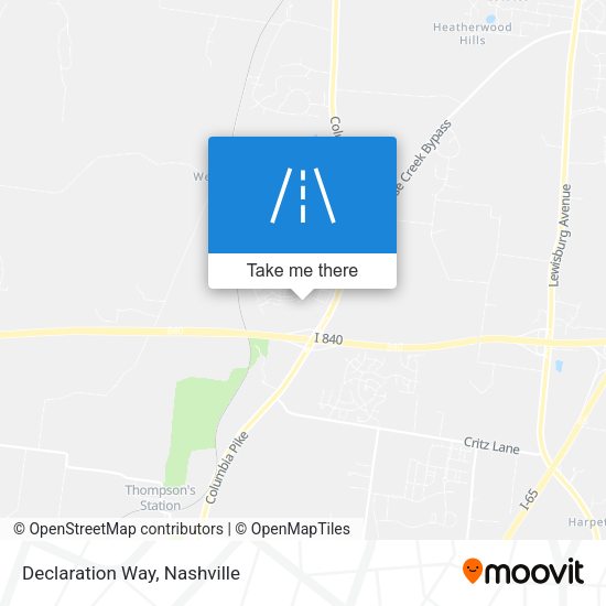Mapa de Declaration Way