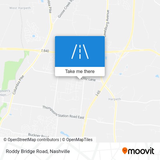 Mapa de Roddy Bridge Road