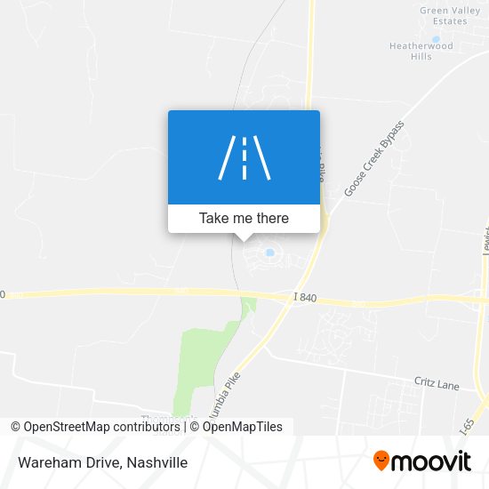 Mapa de Wareham Drive
