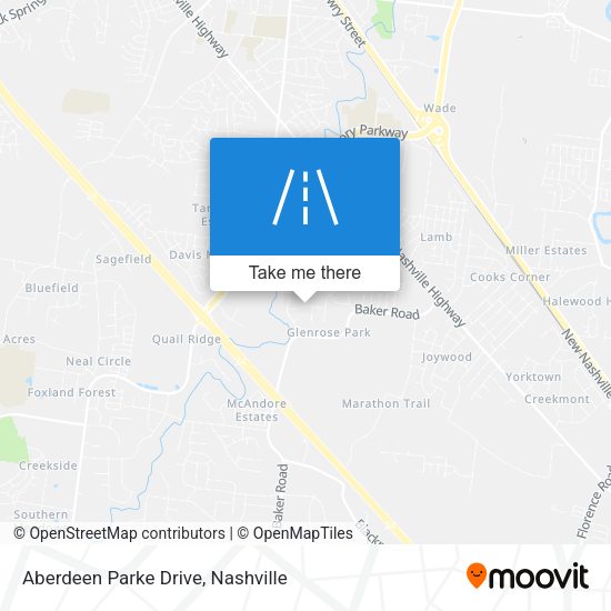 Mapa de Aberdeen Parke Drive
