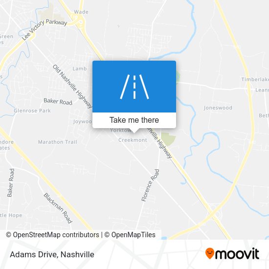 Mapa de Adams Drive