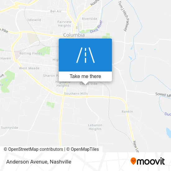 Mapa de Anderson Avenue