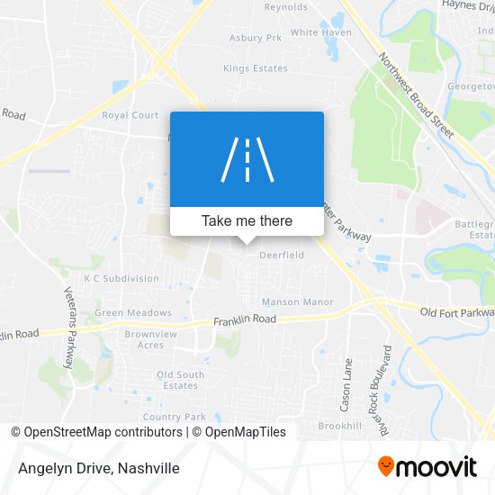Mapa de Angelyn Drive