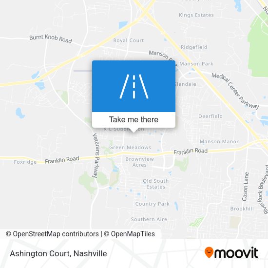 Mapa de Ashington Court