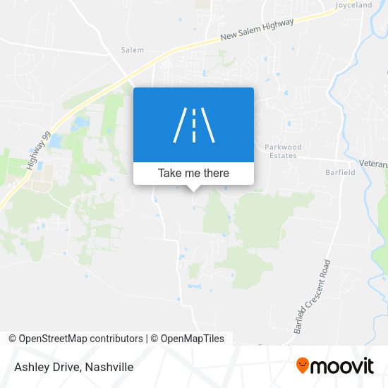 Ashley Drive map