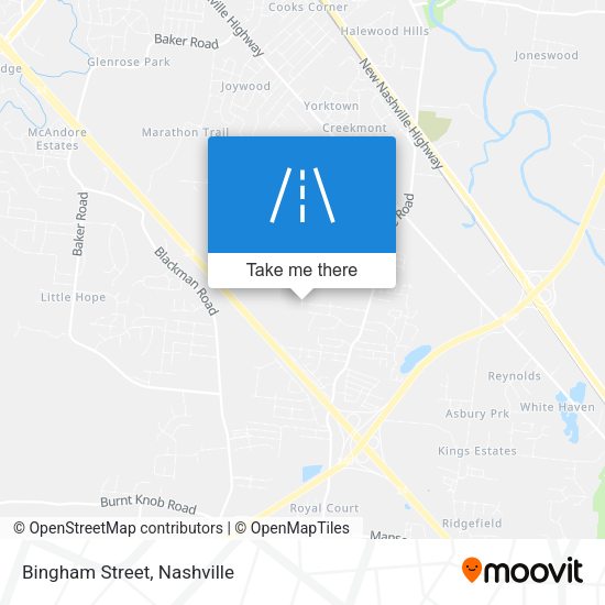 Mapa de Bingham Street