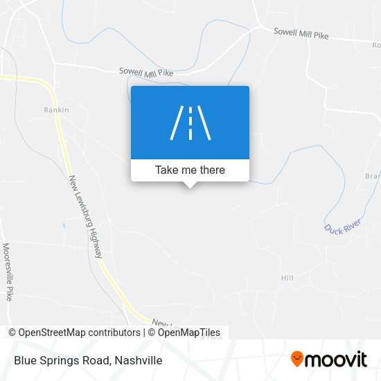 Blue Springs Road map