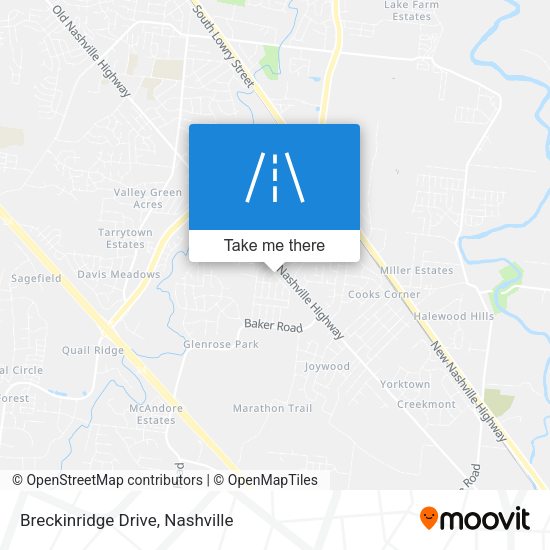 Breckinridge Drive map