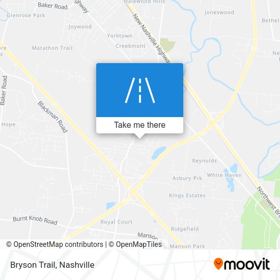 Mapa de Bryson Trail