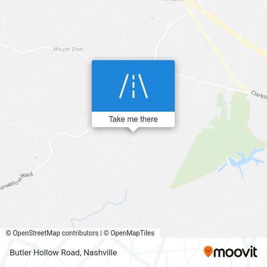 Butler Hollow Road map