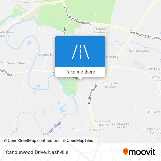 Candlewood Drive map