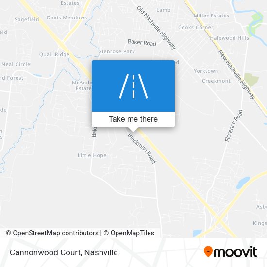 Cannonwood Court map